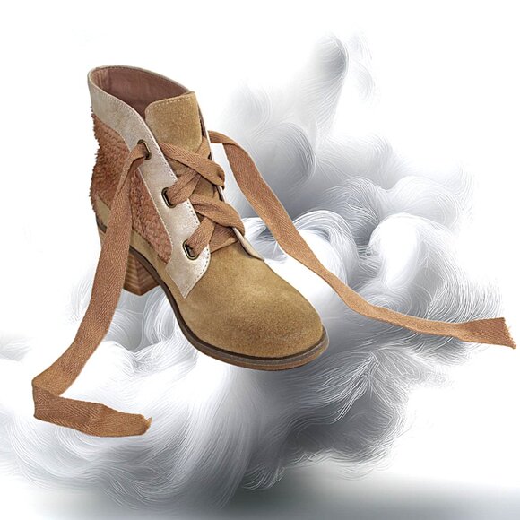 Antelope N52 Caroline Stone Lace Up Summer Ankle Bootie, Size 36 (US 5-5.5) - Picture 3 of 10